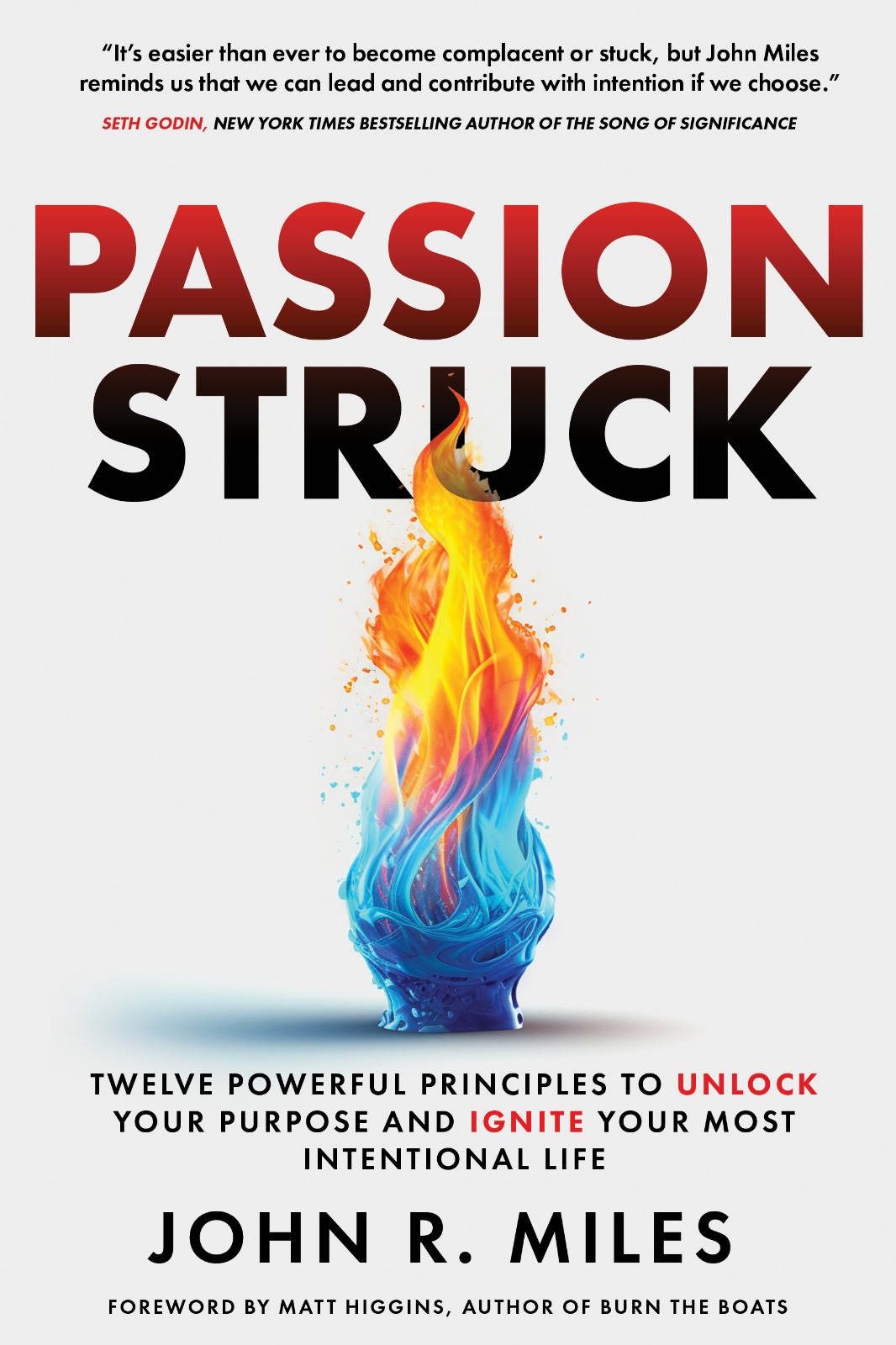 Passion Struck Book Cover by Author, Coach, and Speaker, John R. Miles